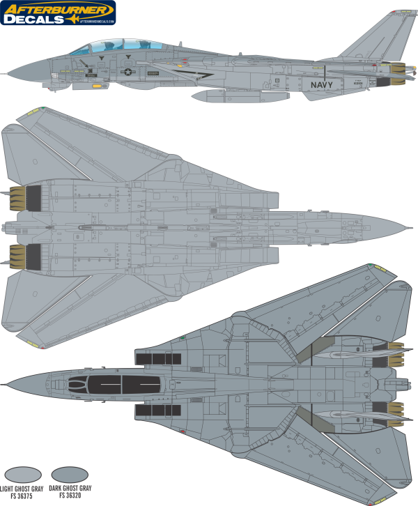 Grumman F 14 Tomcat Desert Storm Camouflage Color Profile and Paint Guide