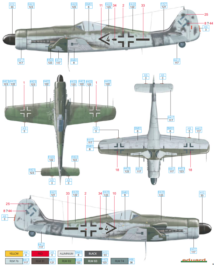 Fw 190D-9 JG 6 Color Profile