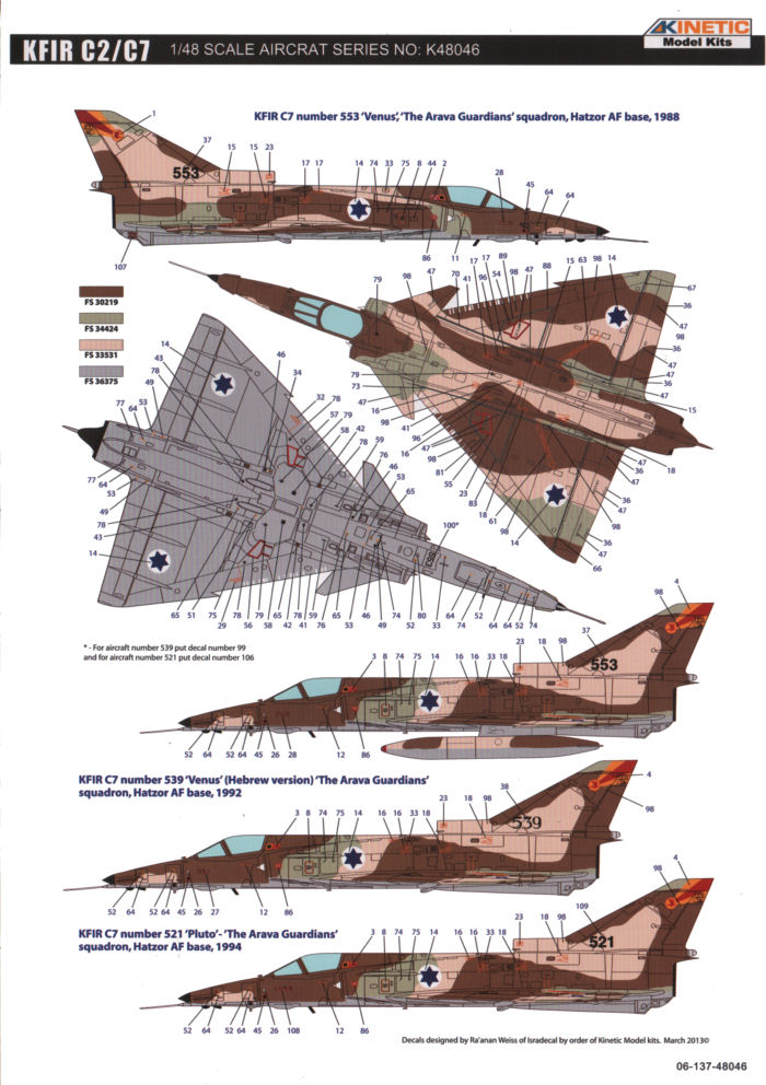 IAI Kfir C7, AMK 1/48 - Sida 4 Kfirc7_profile01