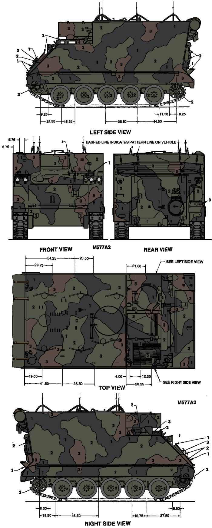 M577 Command Post NATO Tri-Color