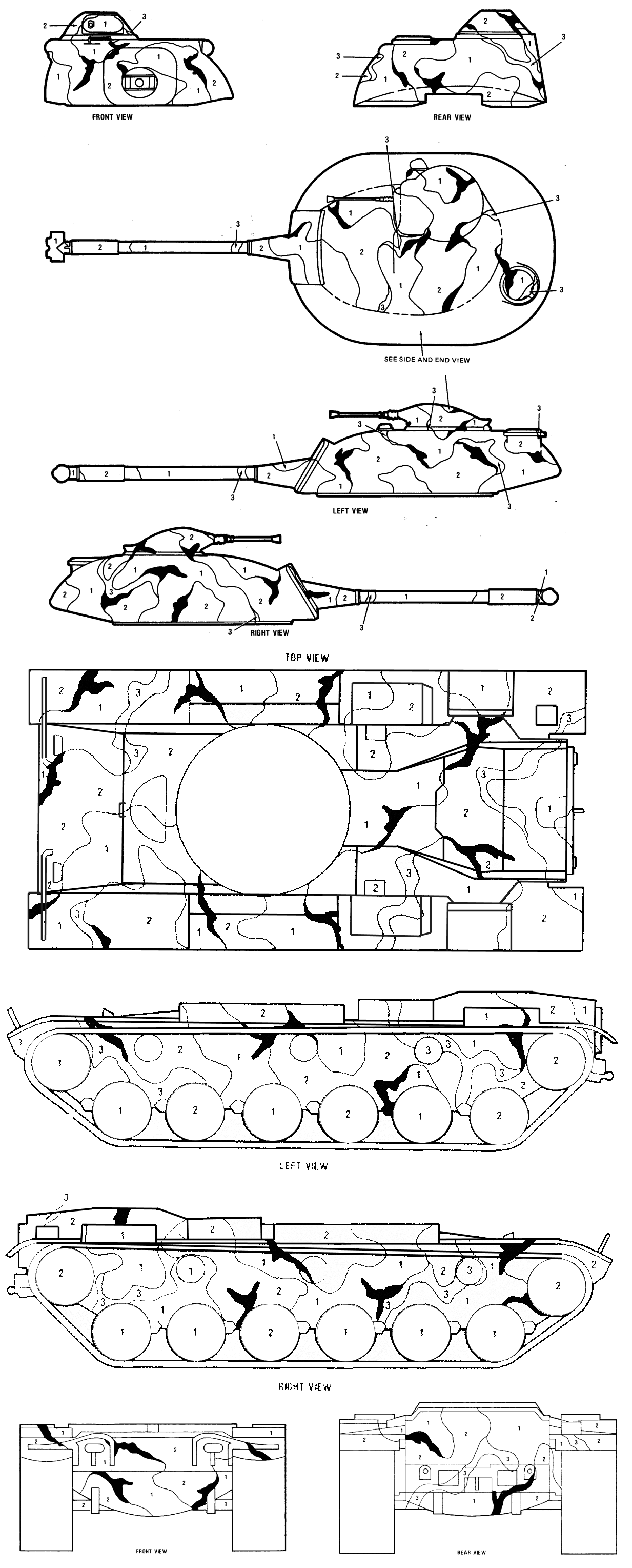 M48 Patton MERDC Snow w/Open Terrain Camouflage Color Profile