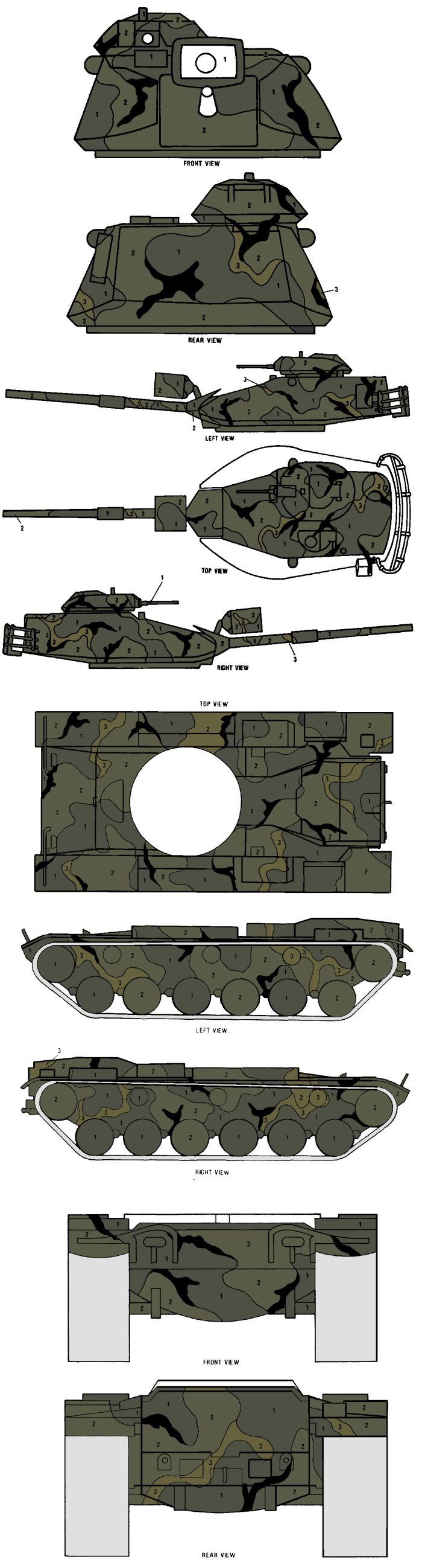 M60A1/M60A3 MERDC Tropical Verdant