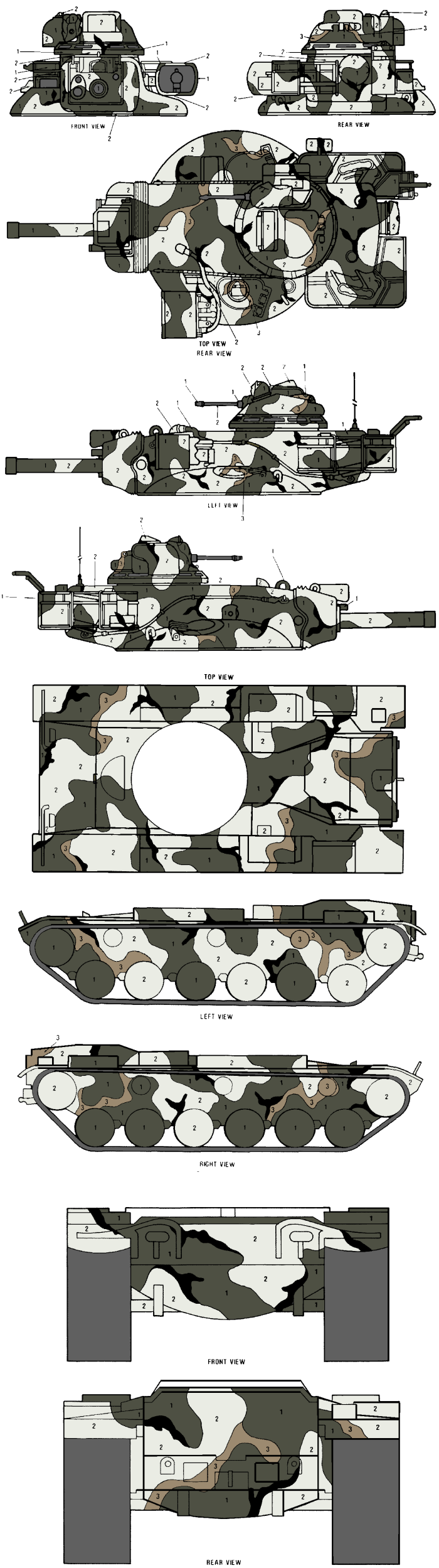 M60A2 Starship MERDC Snow w/Trees