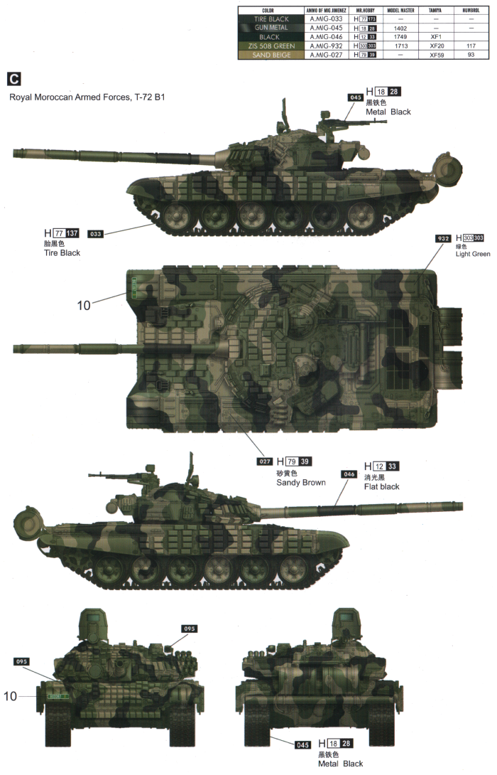 T-72B-1 Morocco Camouflage