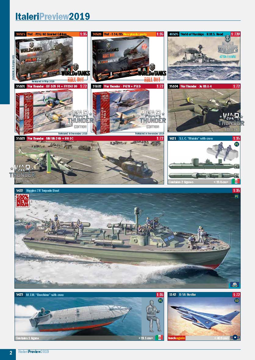 Italeri 2019 Preview Catalog Page 2