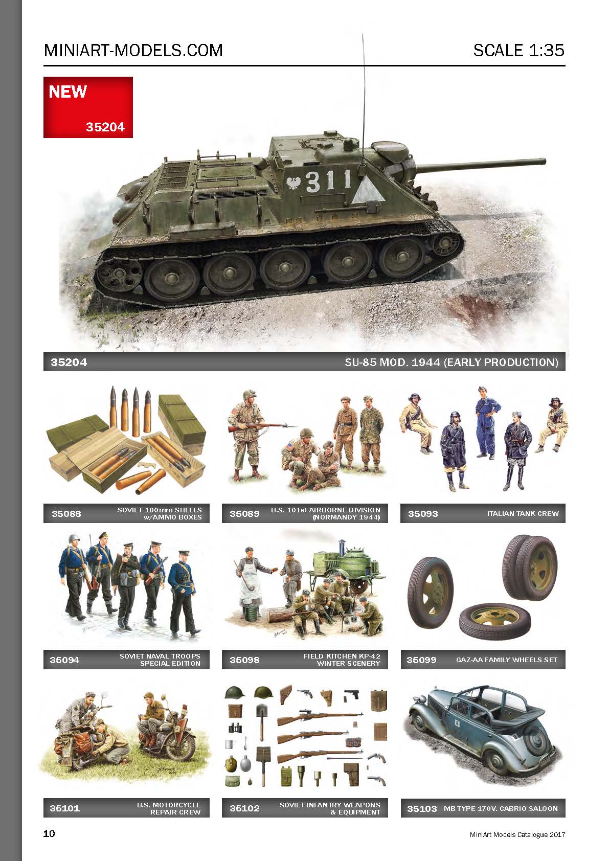 MiniArt 2017 Catalog Page 10