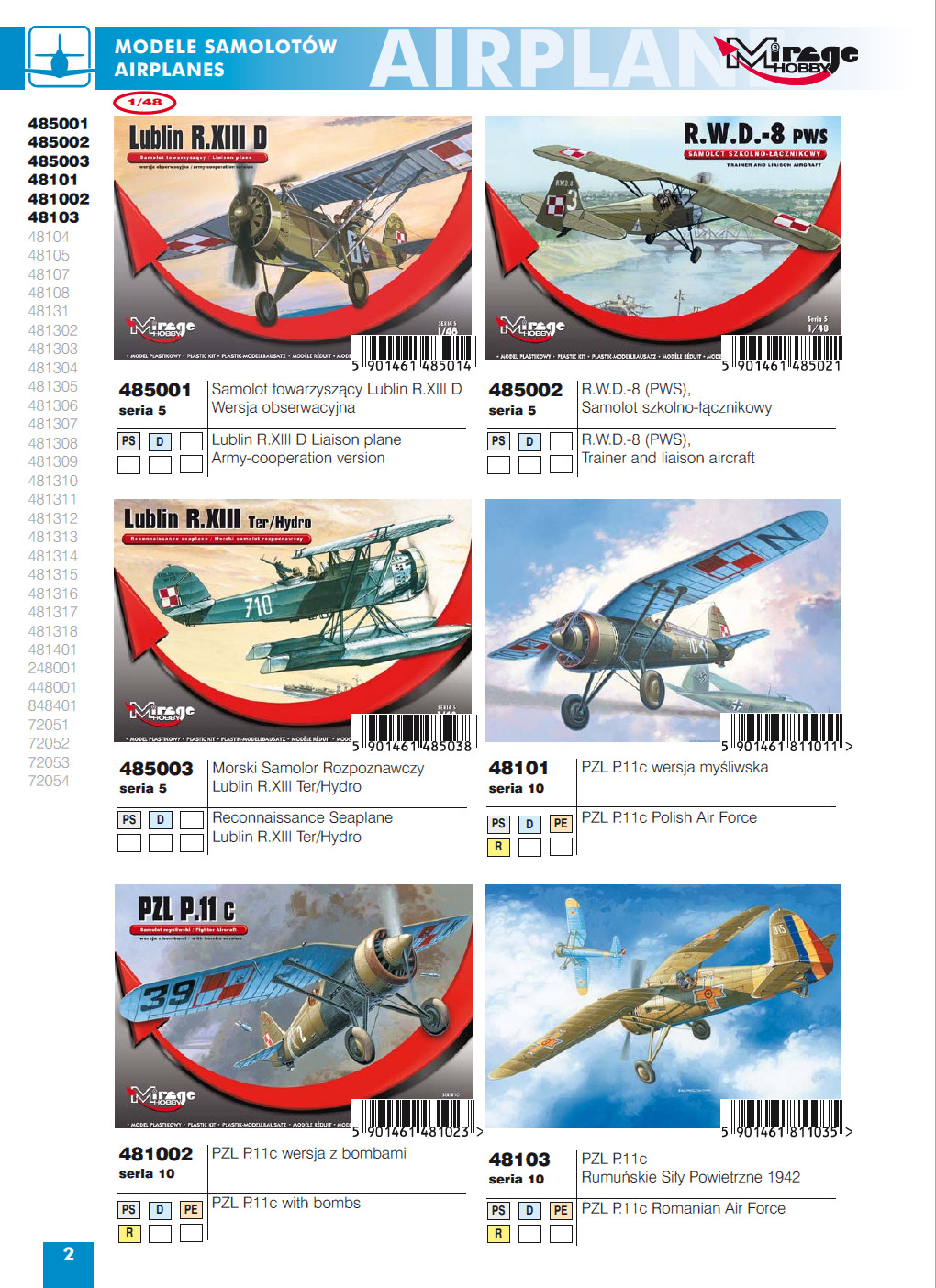 Mirage Hobby 2014 Catalog Page 4