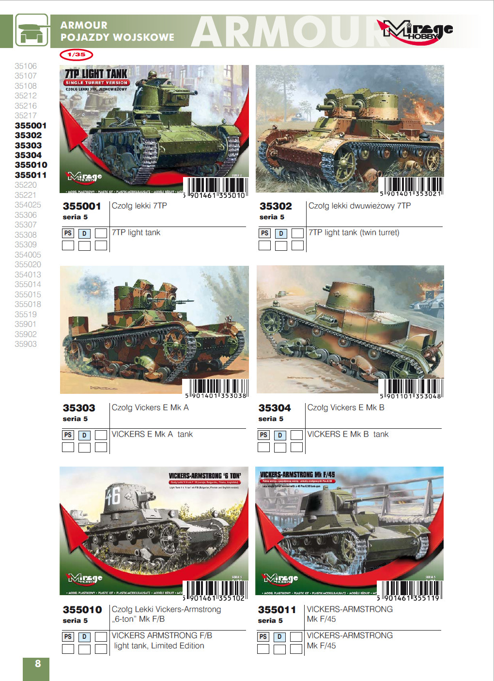 Mirage Hobby 2014 Catalog Page 10