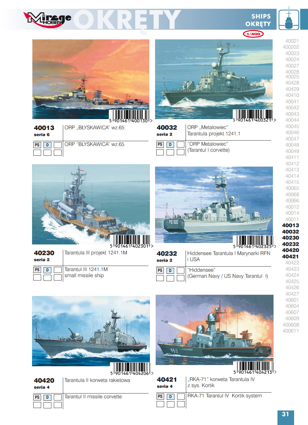 Mirage Hobby 2014 Catalog Page 33