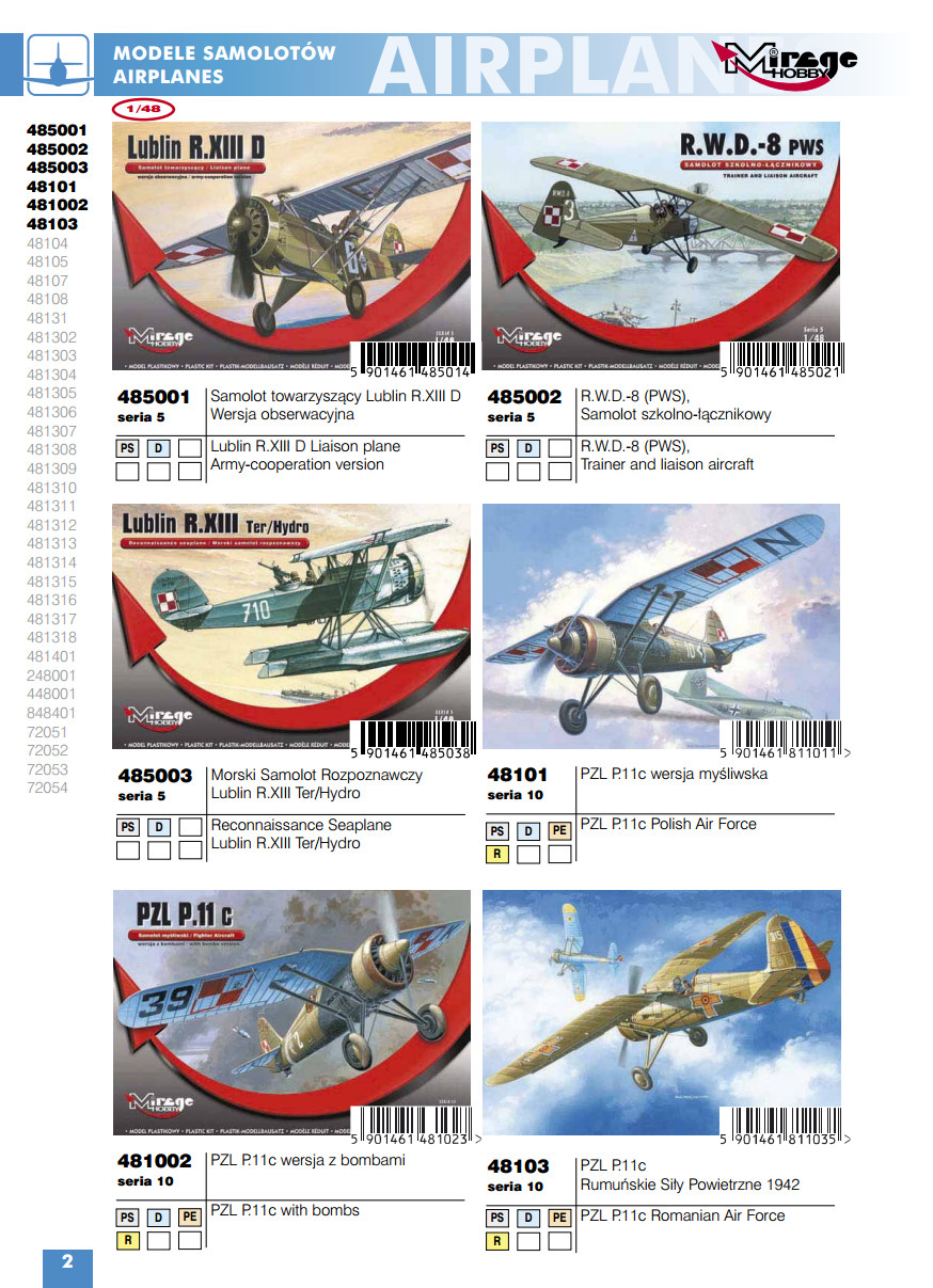 Mirage Hobby 2015 Catalog Page 4