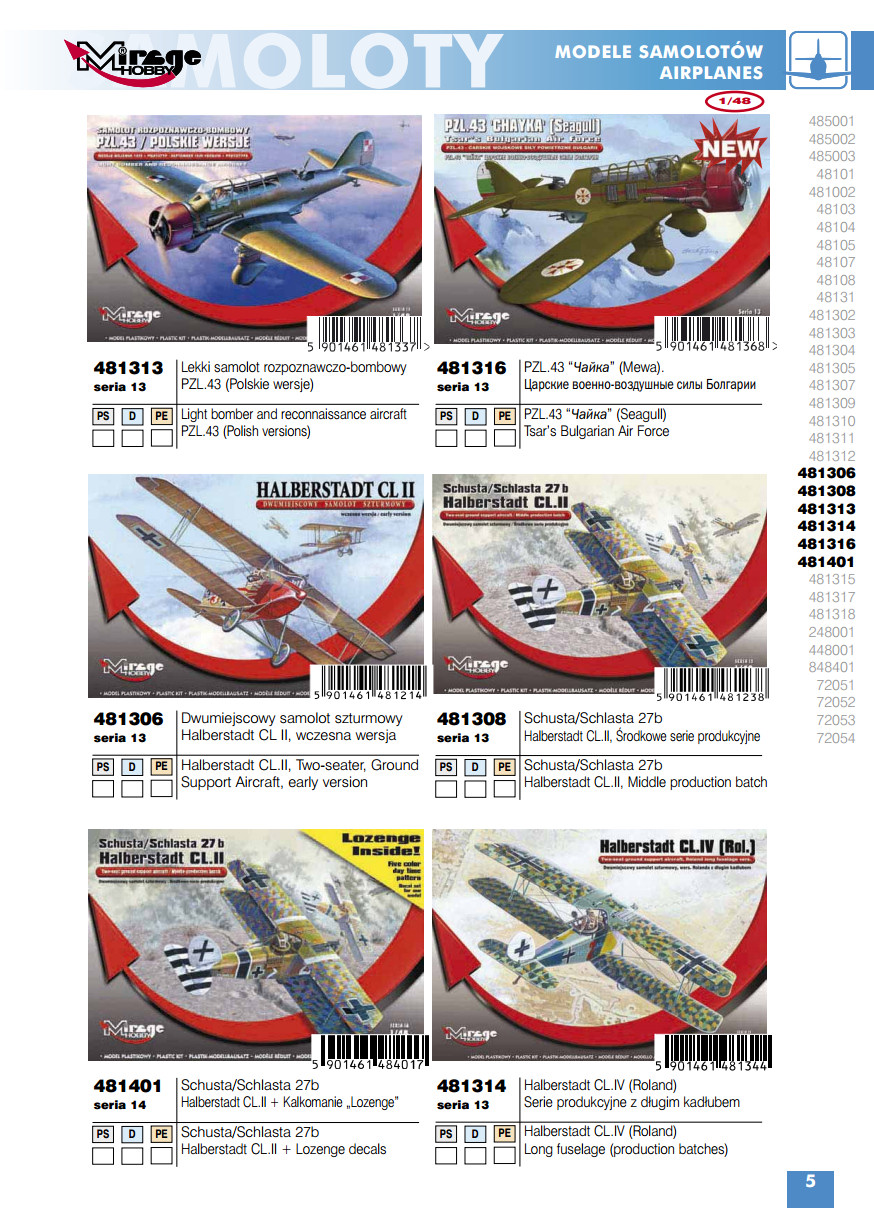 Mirage Hobby 2015 Catalog Page 7