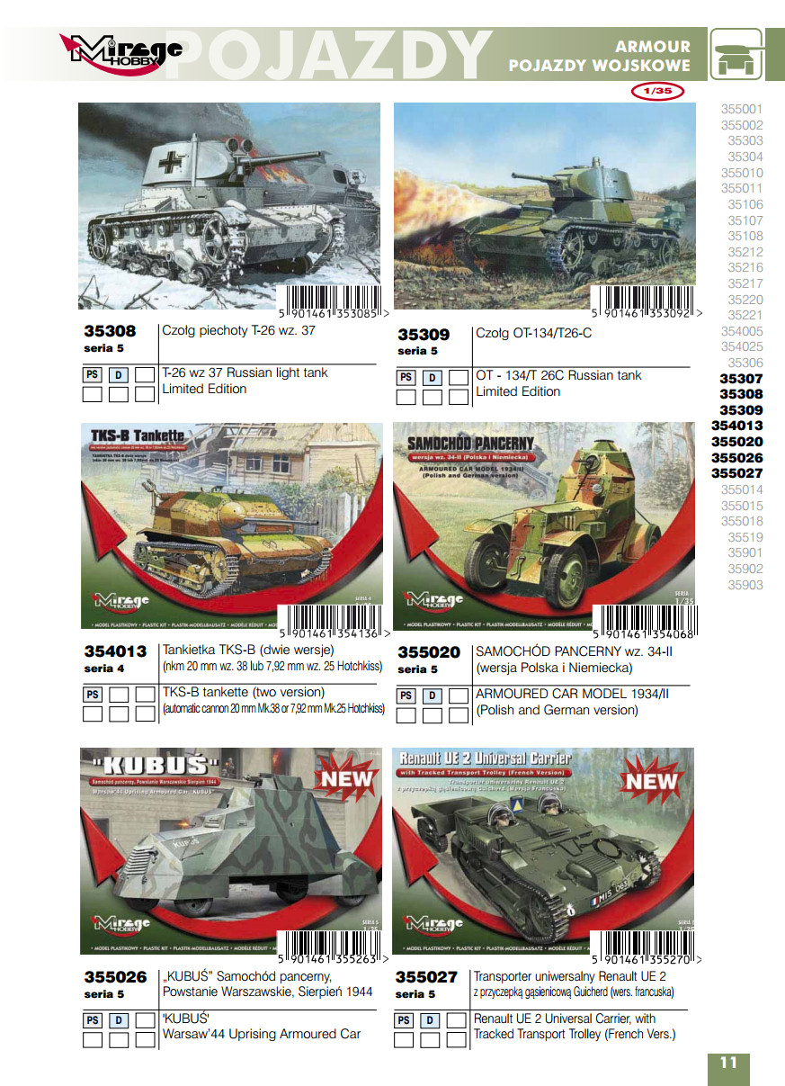 Mirage Hobby 2015 Catalog Page 13