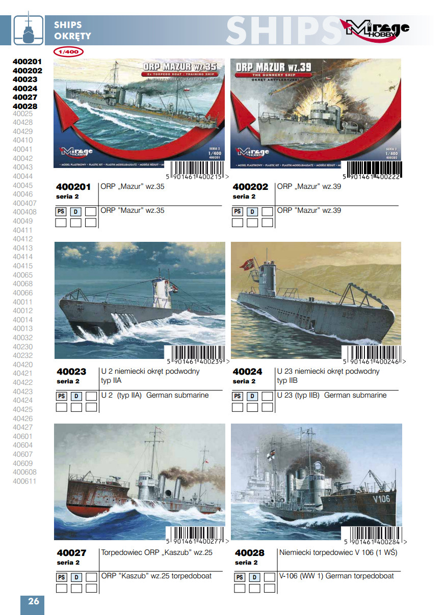 Mirage Hobby 2015 Catalog Page 28