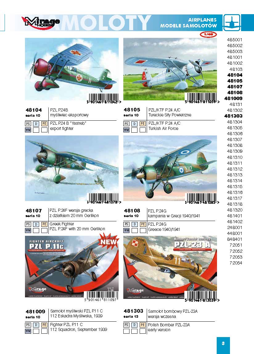 Mirage Hobby 2016 Catalog Page 6