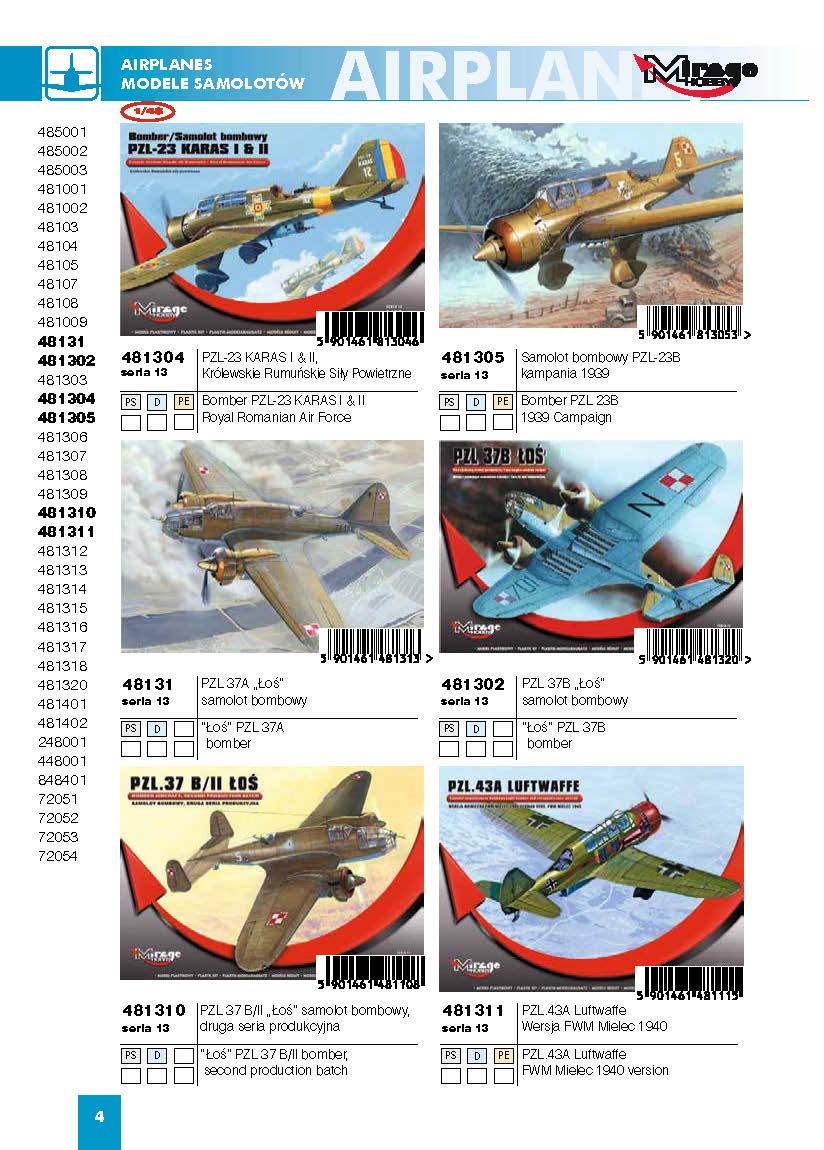 Mirage Hobby 2016 Catalog Page 7