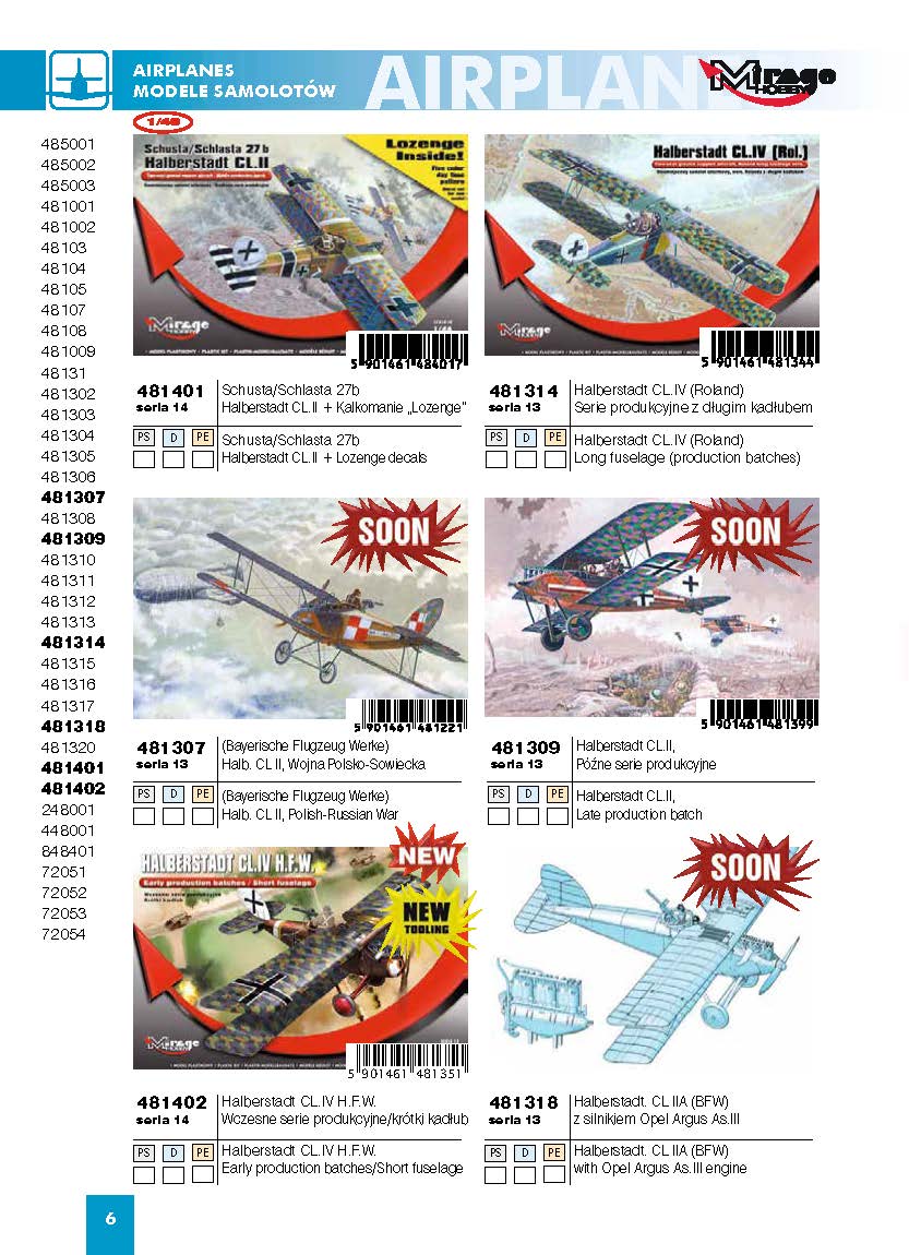 Mirage Hobby 2016 Catalog Page 9