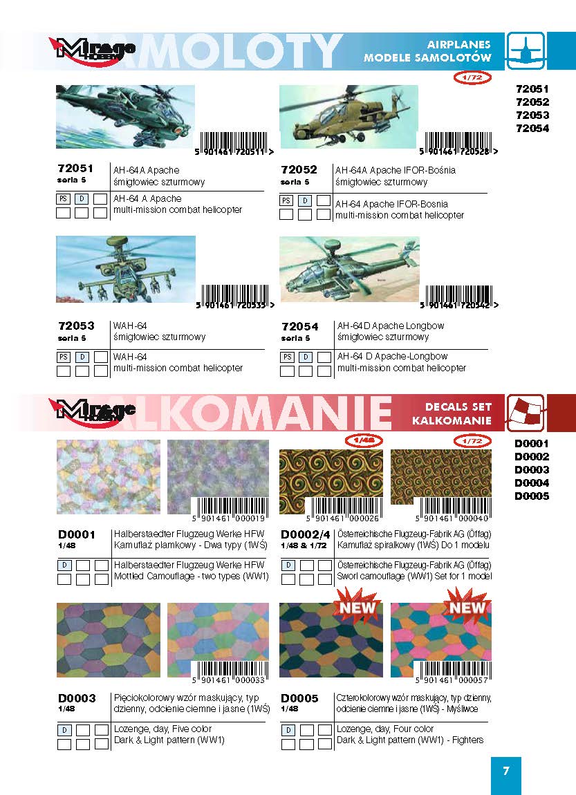 Mirage Hobby 2016 Catalog Page 10