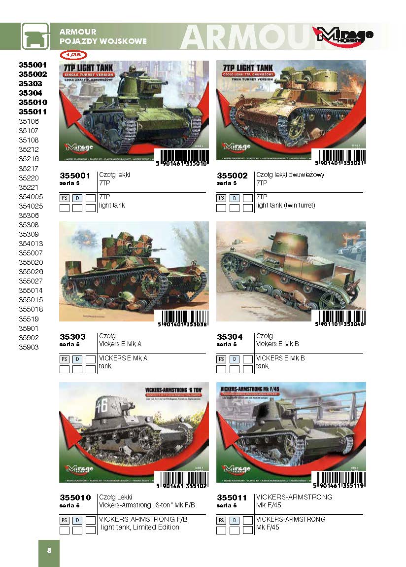 Mirage Hobby 2016 Catalog Page 11
