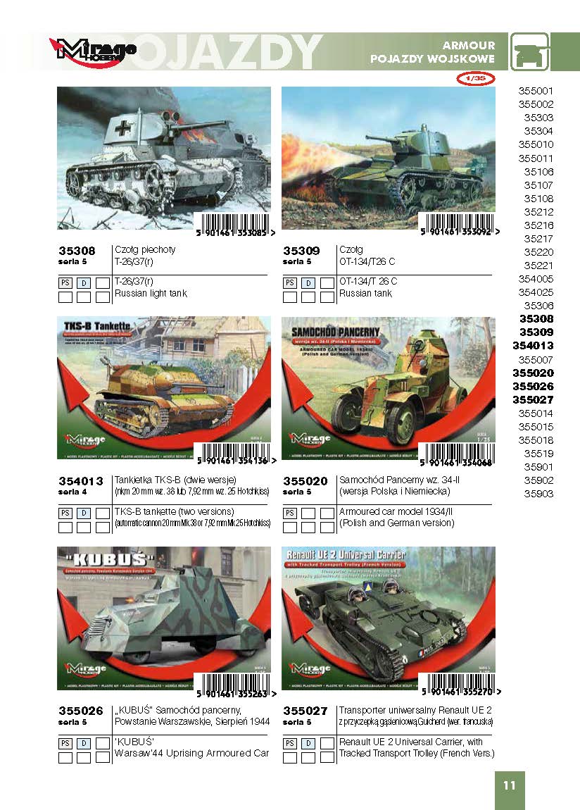 Mirage Hobby 2016 Catalog Page 14