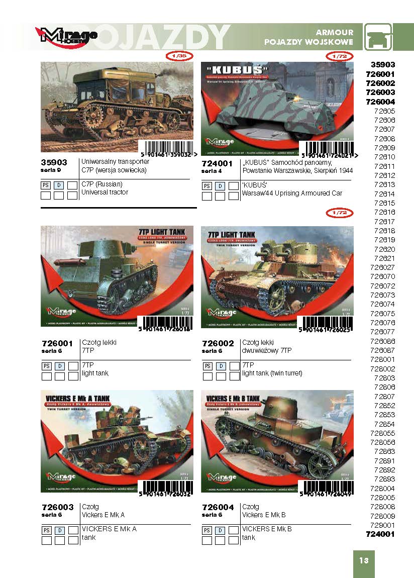 Mirage Hobby 2016 Catalog Page 16
