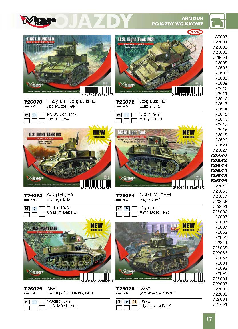 Mirage Hobby 2016 Catalog Page 20