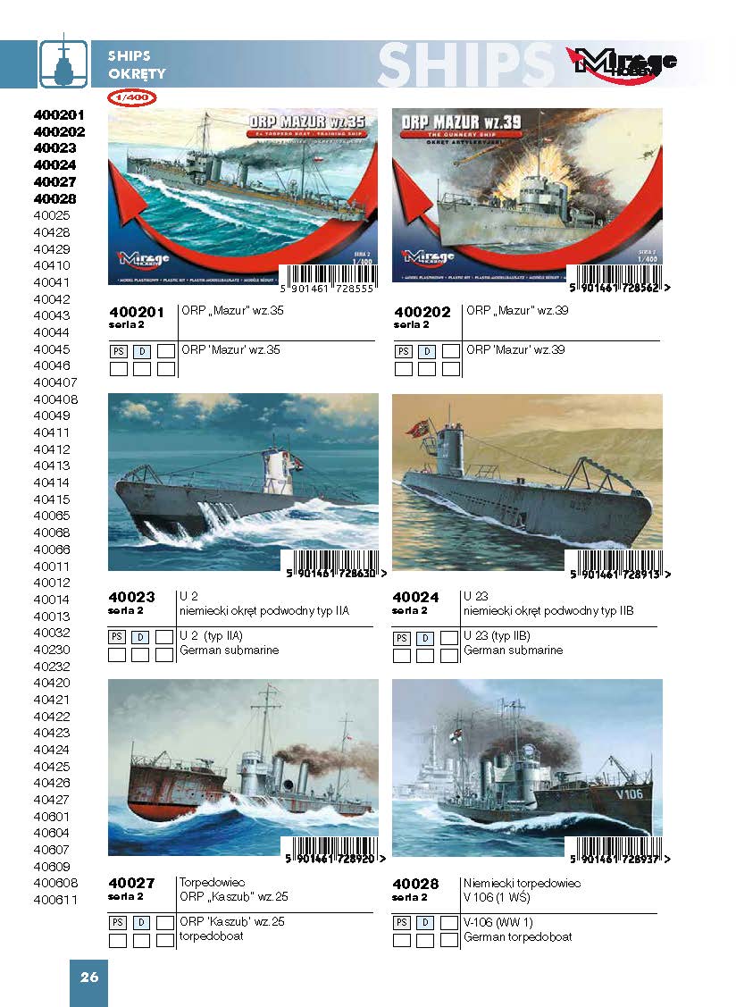 Mirage Hobby 2016 Catalog Page 29