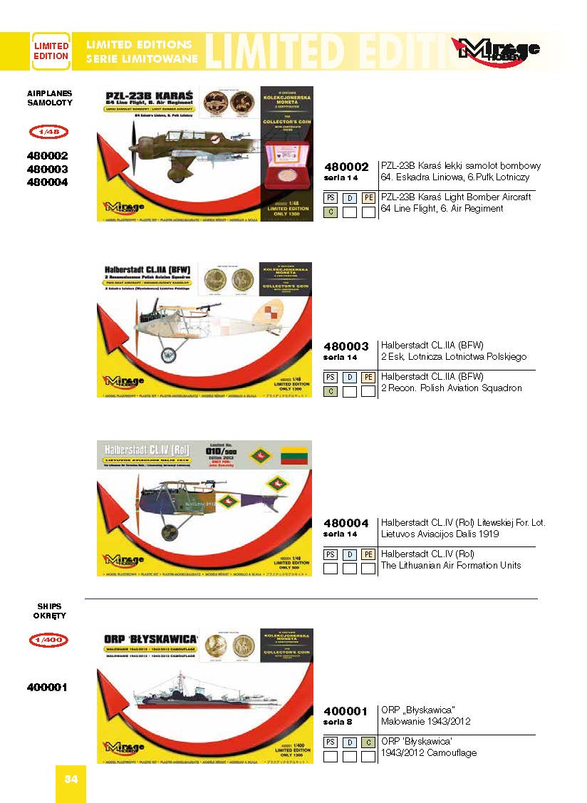 Mirage Hobby 2016 Catalog Page 37