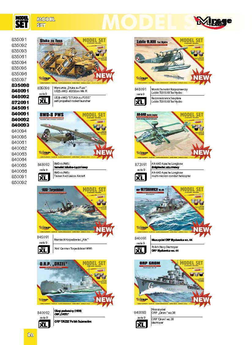 Mirage Hobby 2016 Catalog Page 39