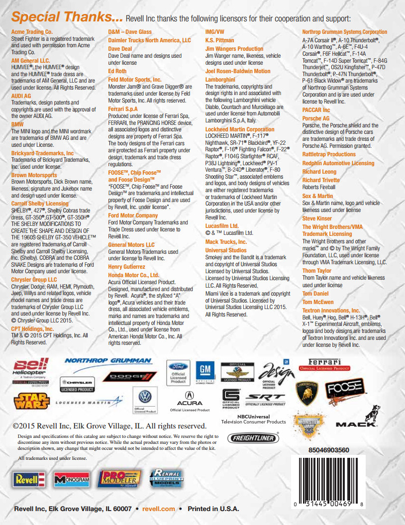 Revell 2015 Catalog Page 32