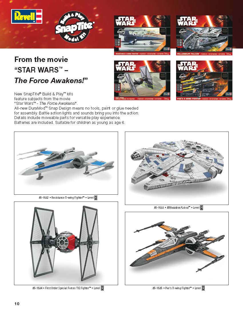 Revell 2016 Catalog Page 10