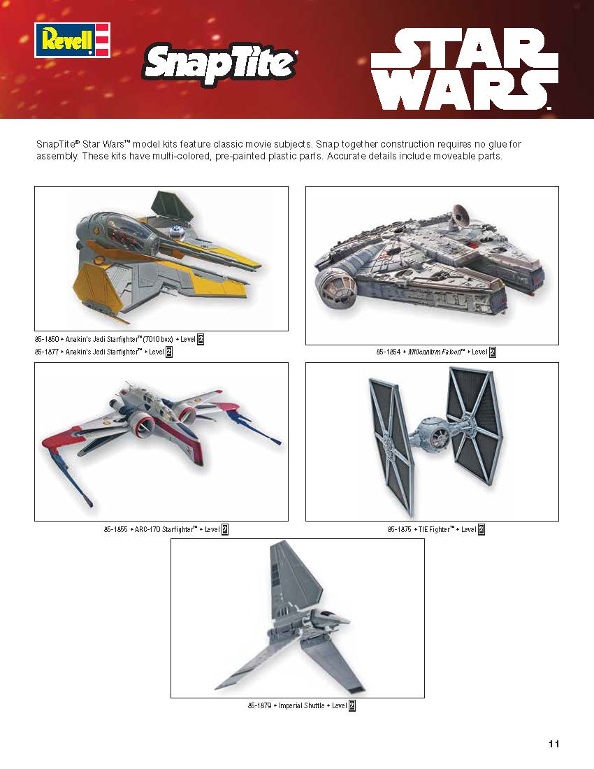 Revell 2016 Catalog Page 11