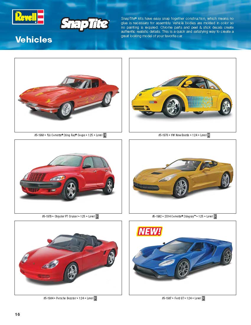 Revell 2016 Catalog Page 16
