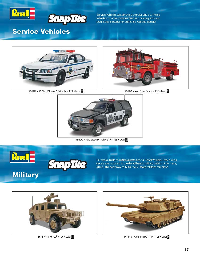 Revell 2016 Catalog Page 17