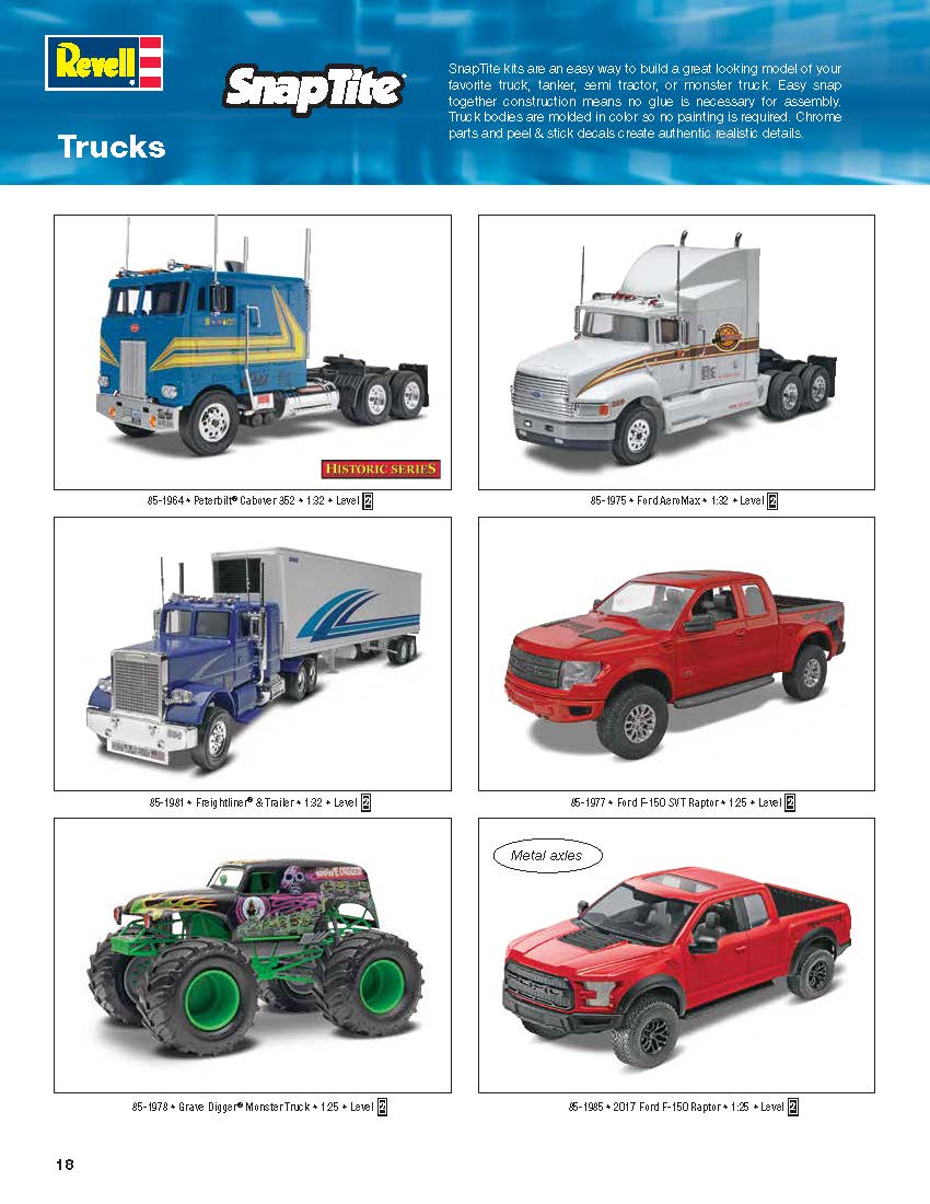 Revell 2016 Catalog Page 18