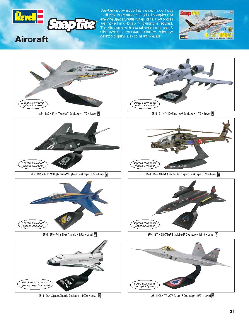 Revell 2016 Catalog Page 21