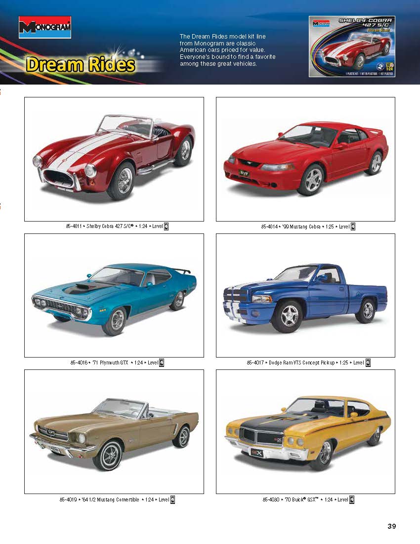 Revell 2016 Catalog Page 9