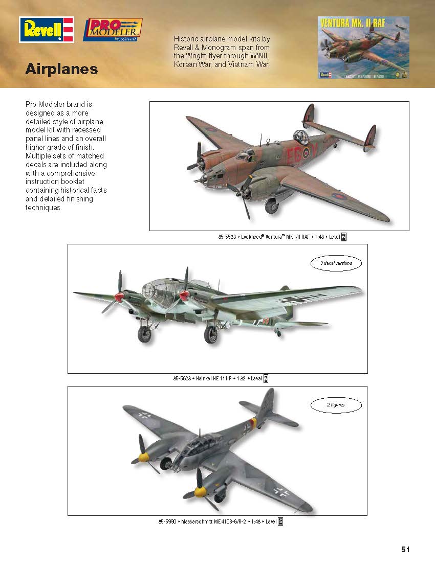 Revell 2016 Catalog Page 51
