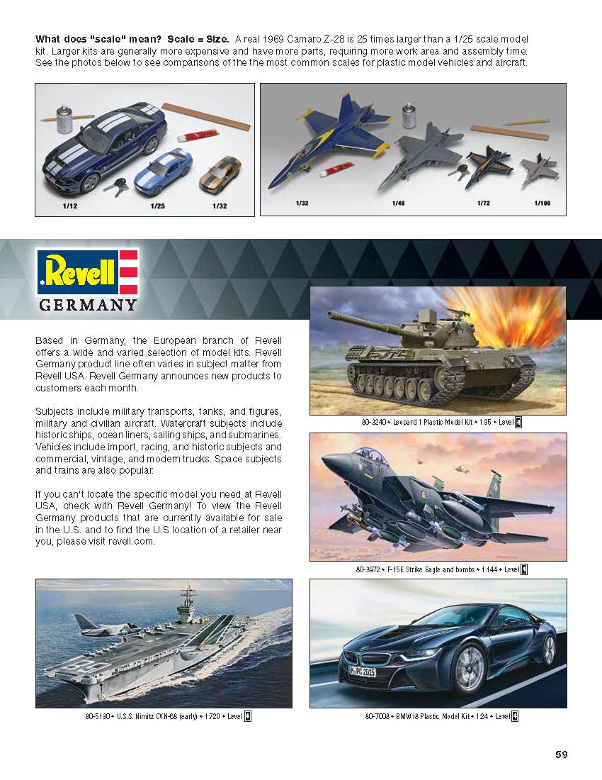 Revell 2016 Catalog Page 59