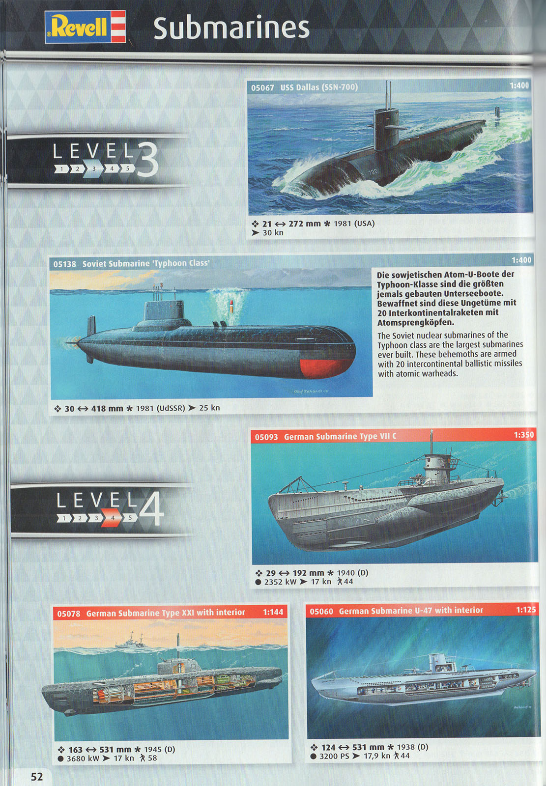 Revell 2017 Catalog Page 52