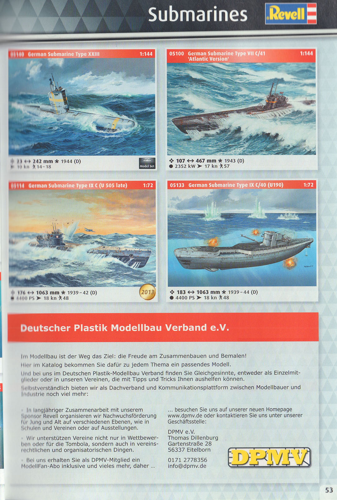 Revell 2017 Catalog Page 53