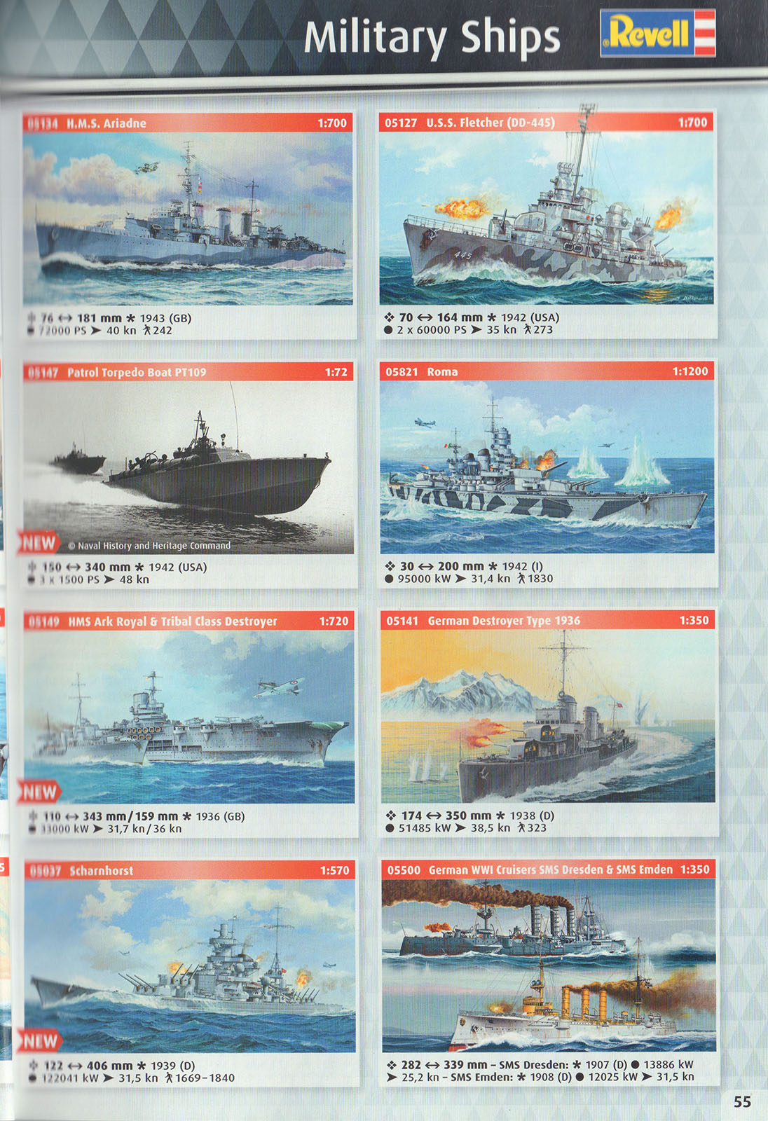 Revell 2017 Catalog Page 55