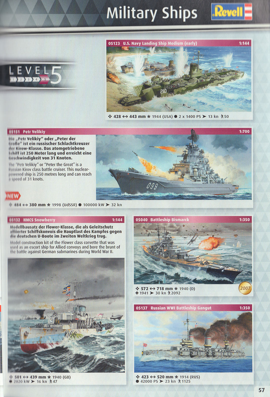 Revell 2017 Catalog Page 57