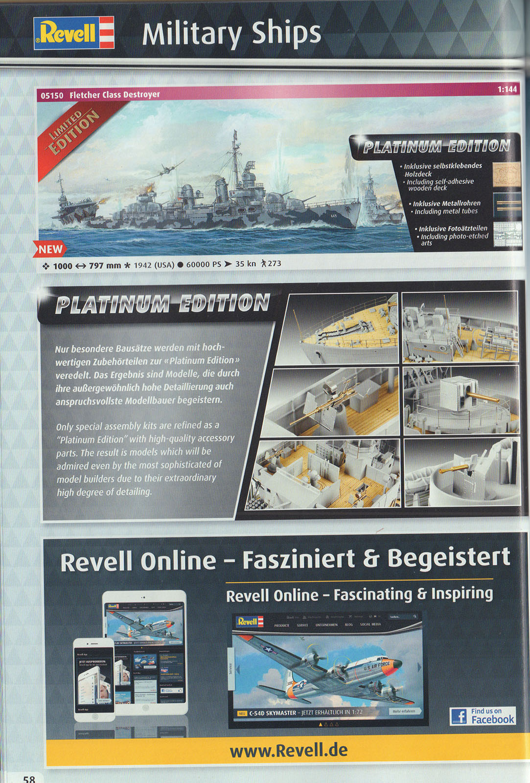 Revell 2017 Catalog Page 58