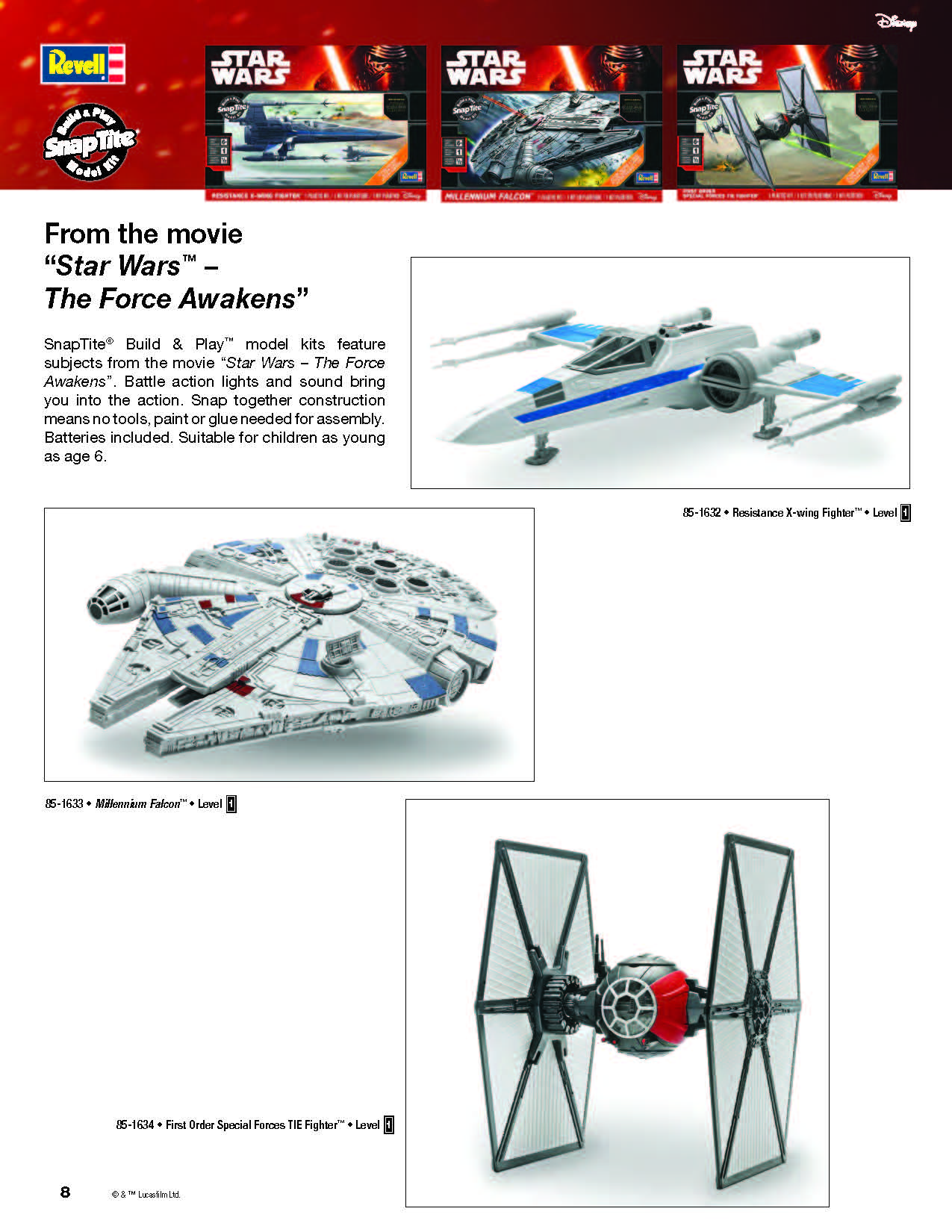 Revell/USA 2017 Catalog Page 8
