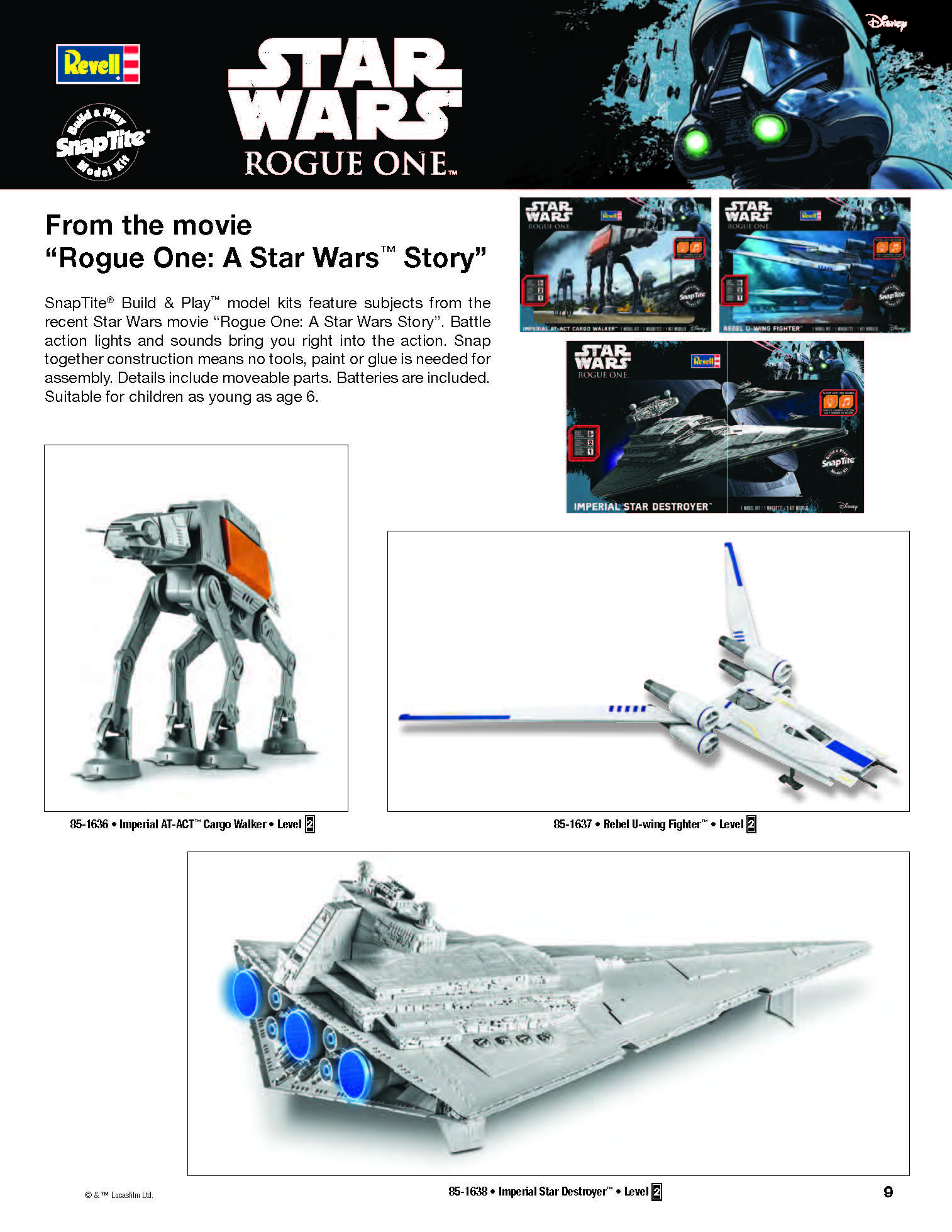 Revell/USA 2017 Catalog Page 9