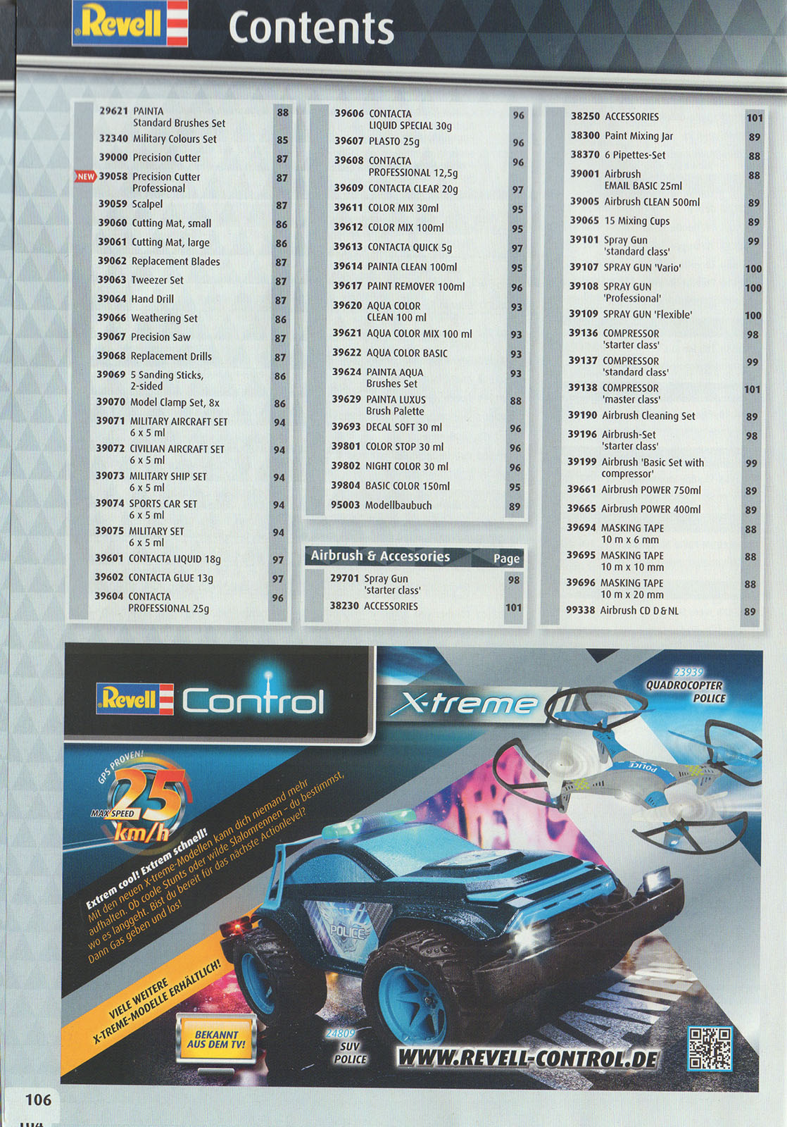 Revell 2017 Catalog Page 106