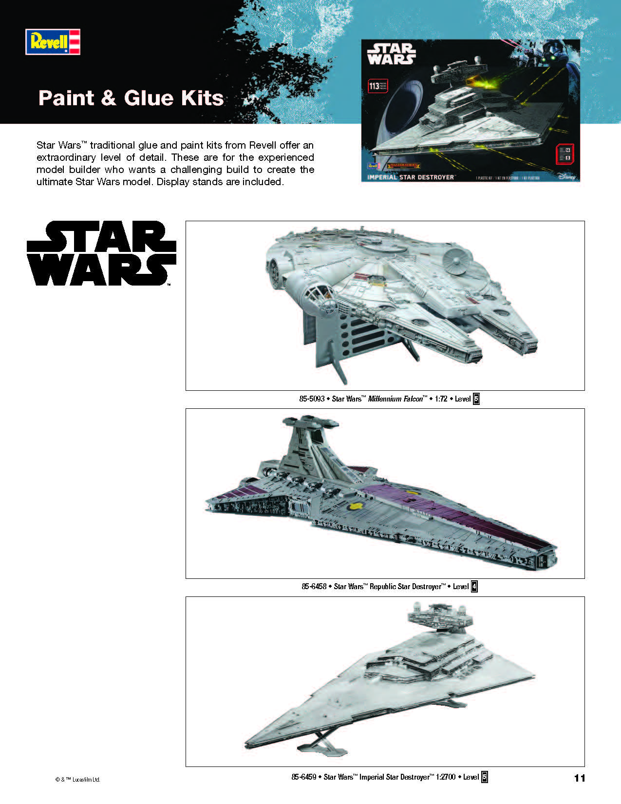 Revell/USA 2017 Catalog Page 11