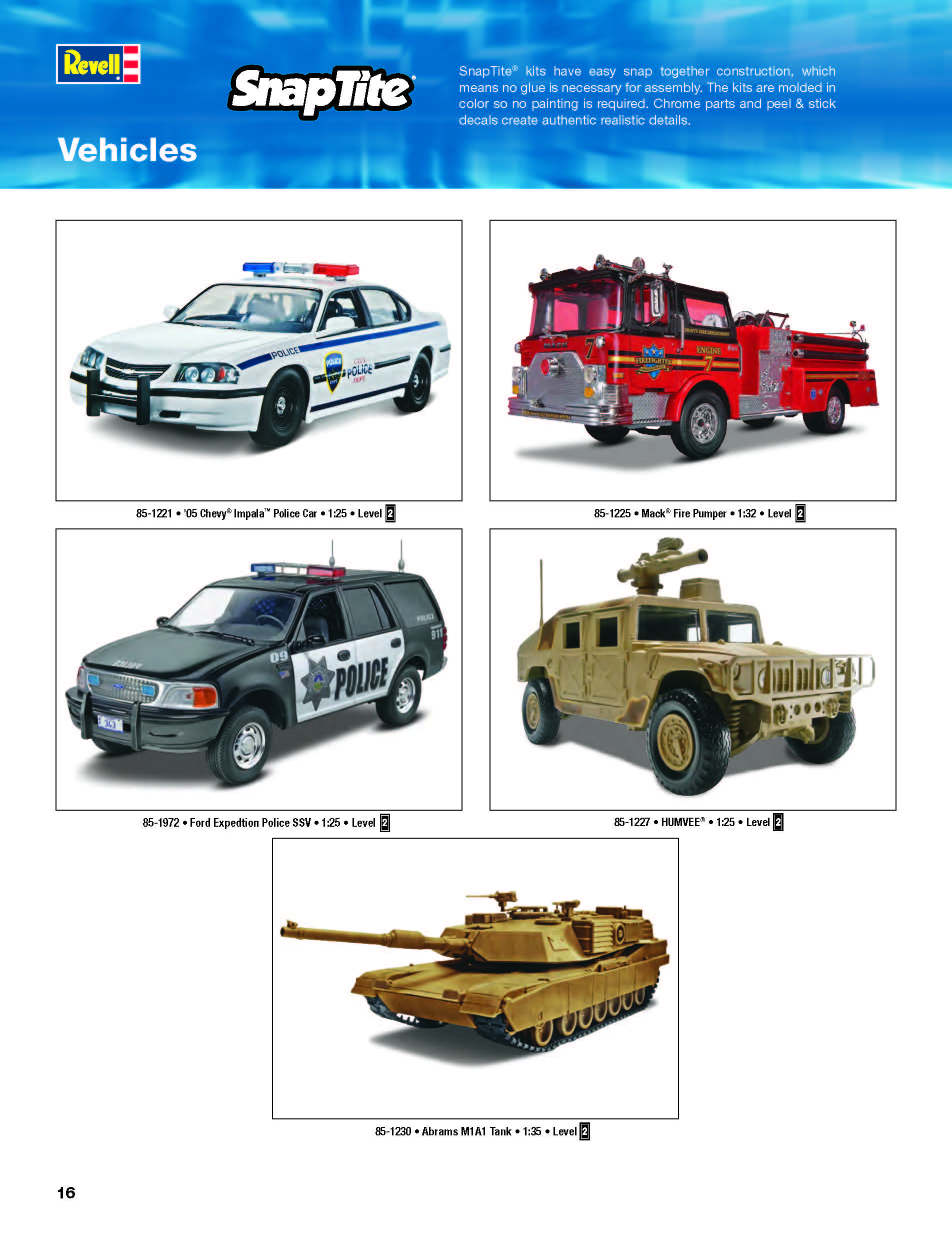 Revell/USA 2017 Catalog Page 16