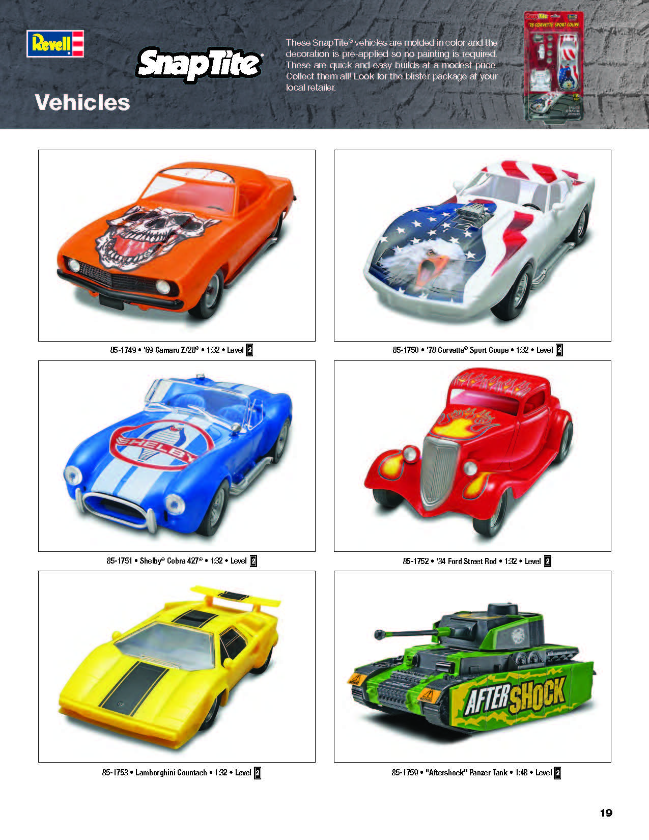 Revell/USA 2017 Catalog Page 19