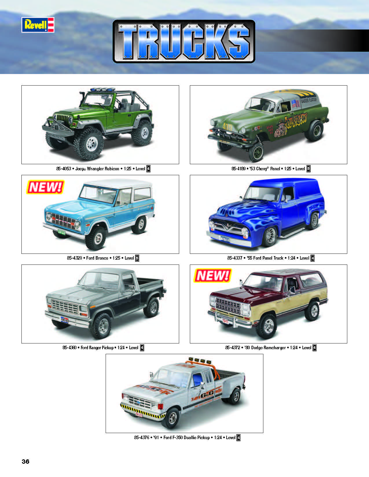 Revell/USA 2017 Catalog Page 036